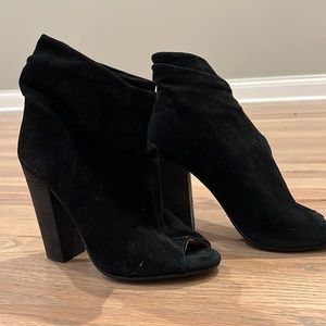 Slouchy Peep Toe Bootie